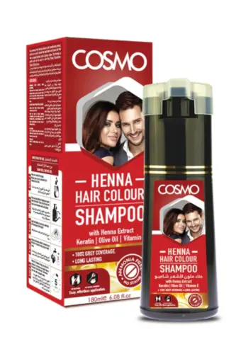 Hårfarve Shampoo - Henna, Cosmo 180ml