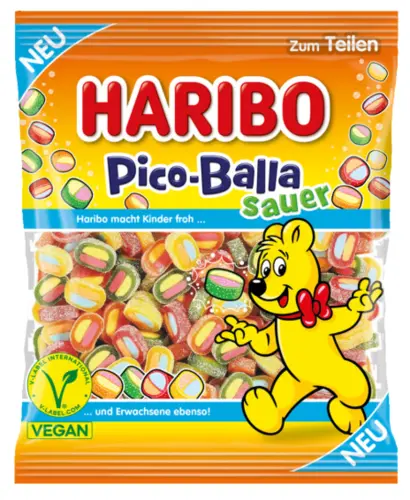 Pico-Balla Sauer (vegan), Haribo 160g