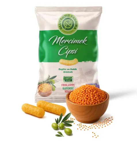 Linsechips med oliven og timian, Glutensiz fabrika 60g