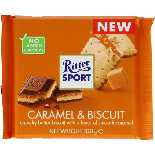 Caramel and Biscuit, Ritter Sport 100g