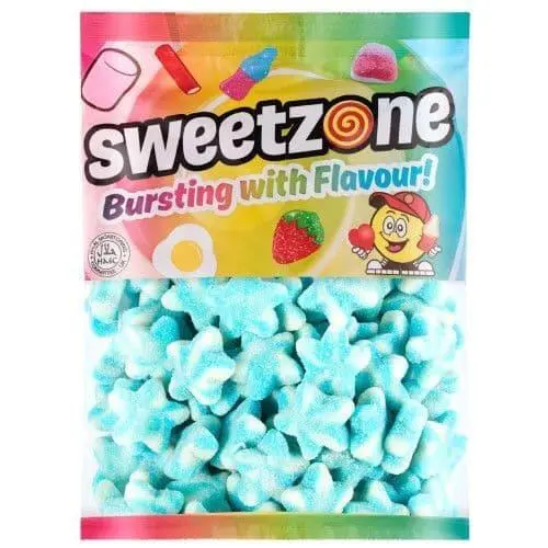 Fizzy Blue and White Stars, Sweetzone 1KG