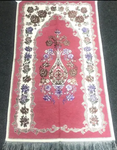 Ottoman  Bedetæppe Lyserød