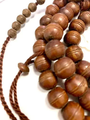 Ægte Træ Tasbih Mørkebrun Stor 99 perler
