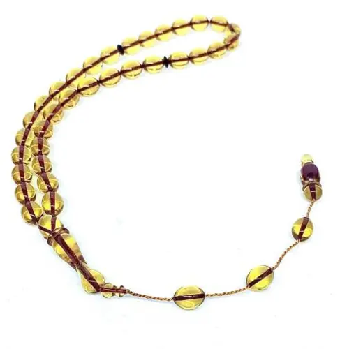 Plexi Glas Tasbeeh (Håndlavet) 33 perler