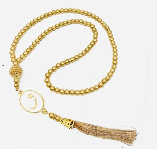 Perle Tasbih i Guld Farve, 99 perler