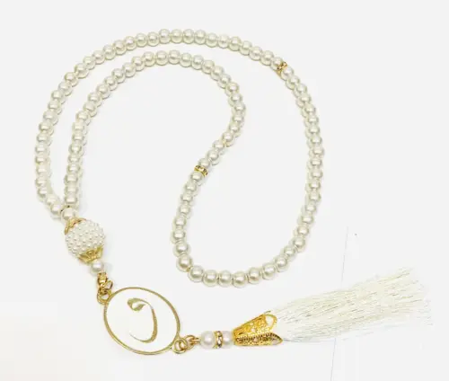 Perle Tasbih I Hvid, 99 perler