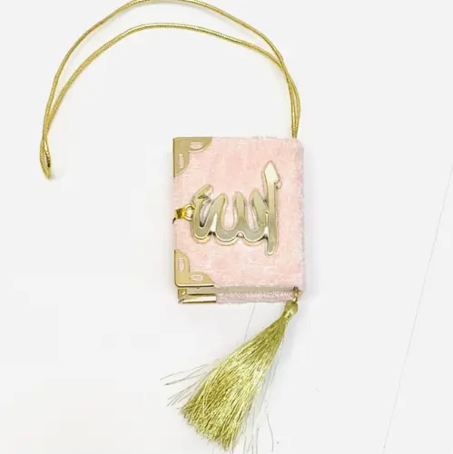 MIni Velour Koran i Lyserød Farve