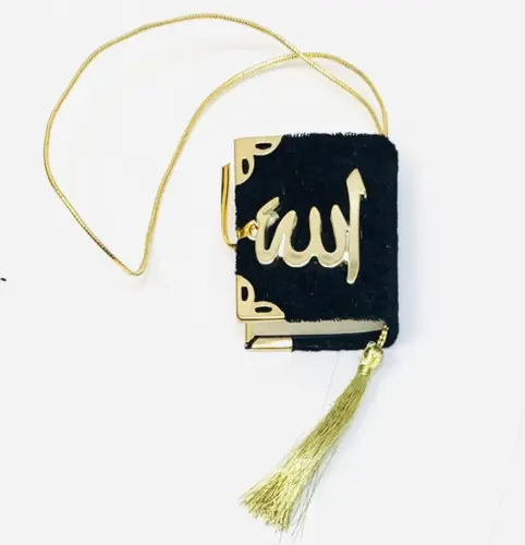 MIni VElour Koran i Sort Farve
