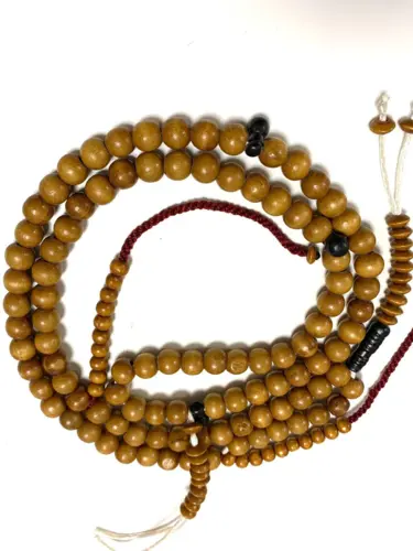 Ægte Træ Tasbeeh Caramel brun 99 perler