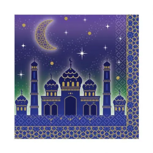Ramadan Mubarak Servietter 16 stk