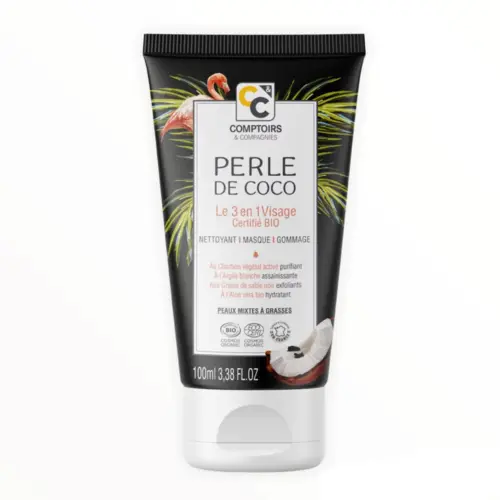 3 i 1 Kokos anisgtspleje med aktiveret kul, 75ml