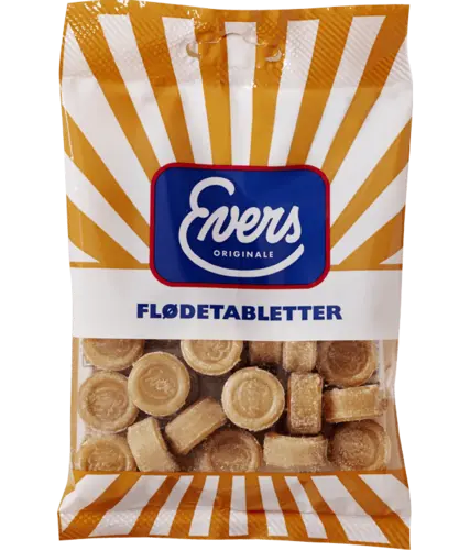 Orginale Flødetabletter Evers 70 gr
