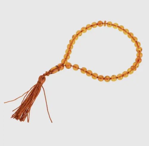 Honning Rav Tasbih med 33 Perler