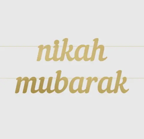 Nikah Mubarak banner, 2 meter