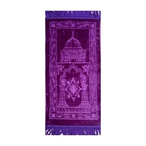 Blødt luksus børnebedetæppe i lilla farve