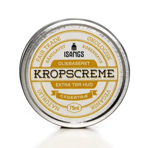 Kropscreme til ekstra tør hud, cedertræ, Isangs, 75ml