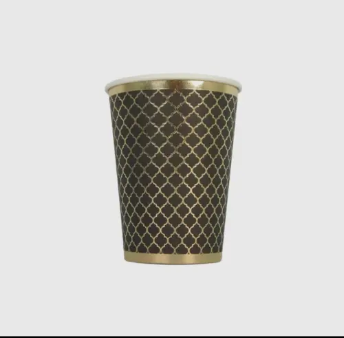 Sort og Guld Krus 10 stk