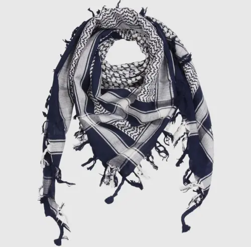 Blå/Hvid Keffiyeh