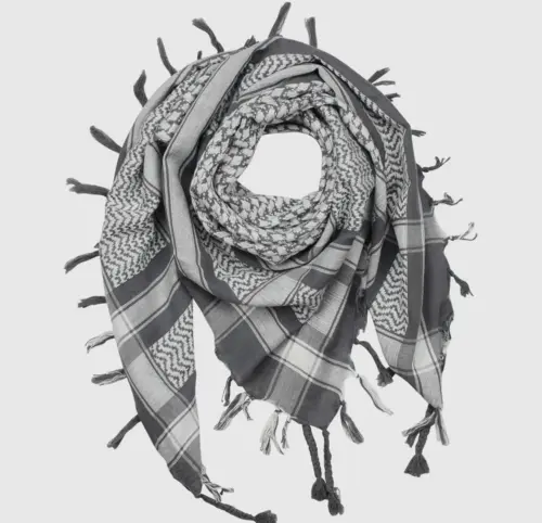 Grå/Hvid Keffiyeh