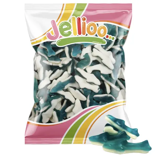 Jellioo Blue Foamy Sharks 1kg
