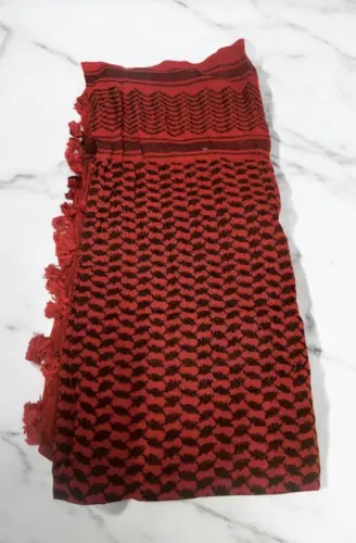 Rød/Sort Keffiyeh