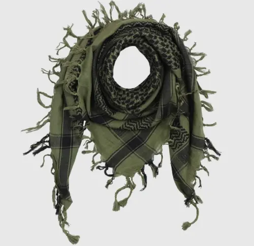 Oliviengrøn/Sort Keffiyeh
