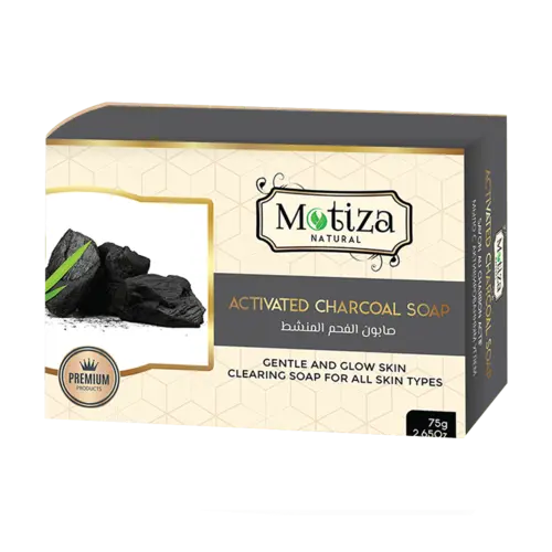 Trækulssæbe 75g - Motiza