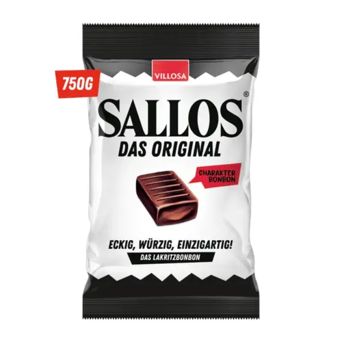 Sallos Original, Lakridskarameller, 750g (Vegan)