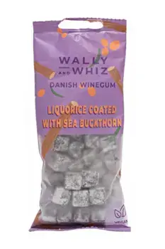 Vingummi med Lakridsvingummi Og Havtorn (vegan), Wally & Whiz 57g