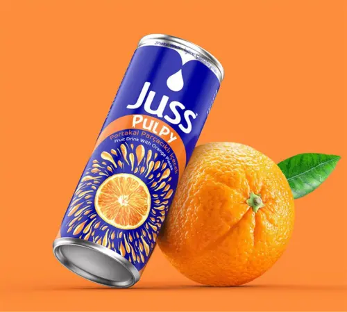 Frugt Drik Med Appelsin Stykker Juss Pulpy 250ml