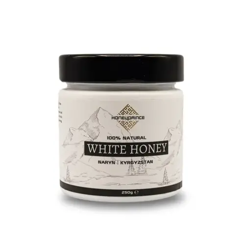 Hvid Bjerghonning fra Kirgisistan, 250g