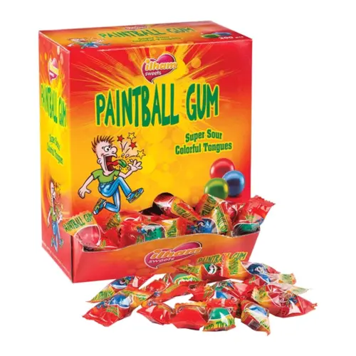 Paintball Green Apple Bubble Gum, 200 stk