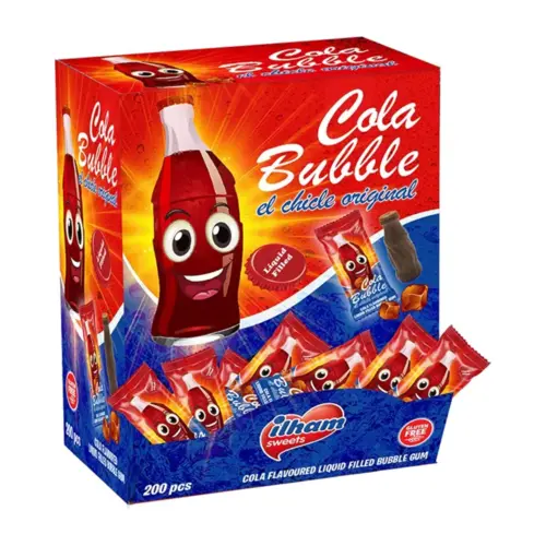 Cola Bubble Gum, 200 stk