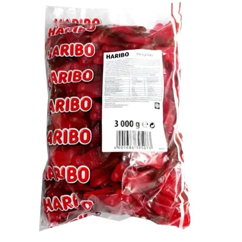 Cherry Cola Flasker, Haribo, 3kg (Veggie)