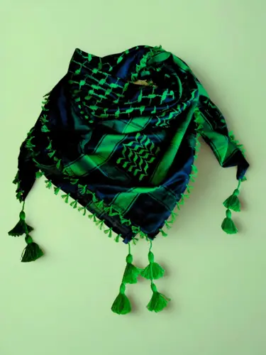 Grøn og Sort Keffiyeh
