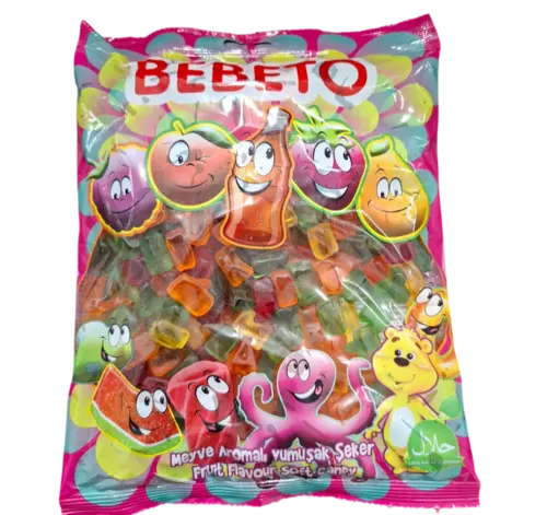 Alfabet Vingummi Med Frugtsmag  Bebeto 1kg