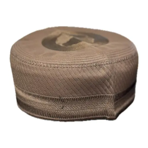 Klassisk stof bedehue, brun