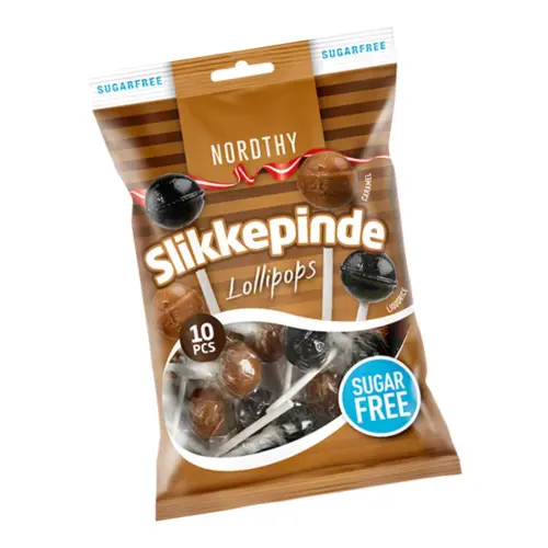 Sukkerfri Slikkepinde, 10 stk