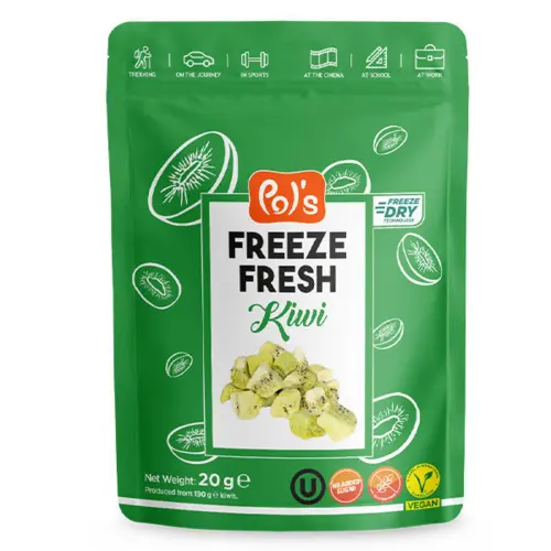 Frystørret Kiwi Pol's 20g (Vegan)