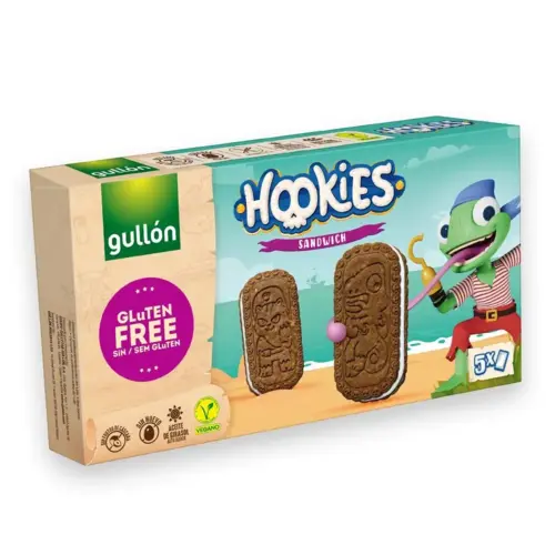 Glutenfri Hookies Sandwiches Gullon 230g (Vegan)
