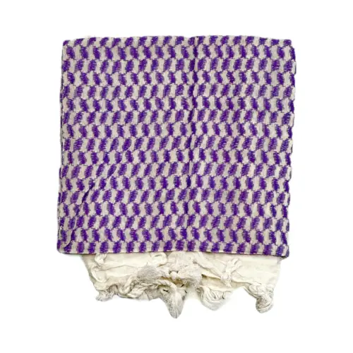 Hvid/lilla Keffiyeh