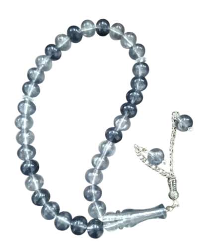 Sølv/Grå Plast Tasbeeh (33 perler)