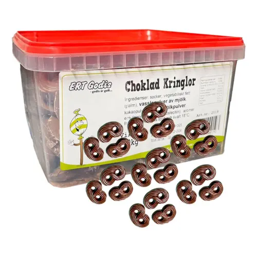 Chokoladekringler Storpakke  2kg