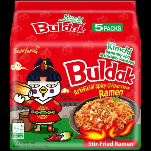 Buldak Nudler Kimchi  Hot Chicken Ramen 5x135g