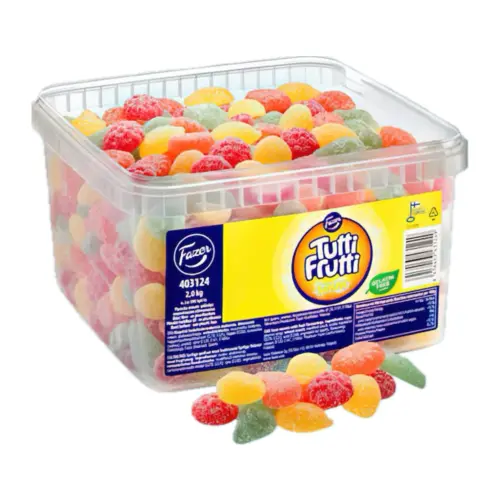 Tutti frutti sour, vegansk, Fazer 2kg