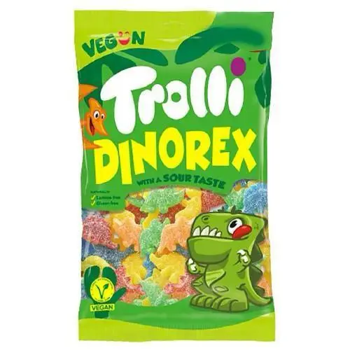 Trolli Dinorex, sour vegansk, 1kg