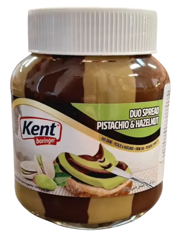 Duo Spread - Pistachie og Hassenød - Kent 350g