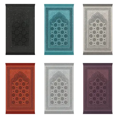 Sajdah bedetæppe med glimmer