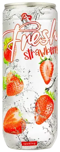 Fresh Jordbær, Sparkling drink, 330ml