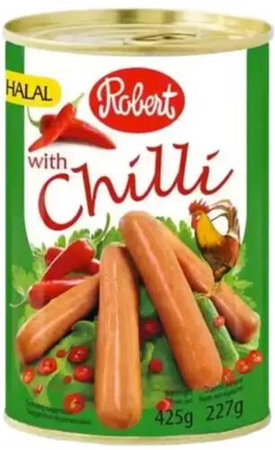 Kyllingepølser med chili, Robert, 227g